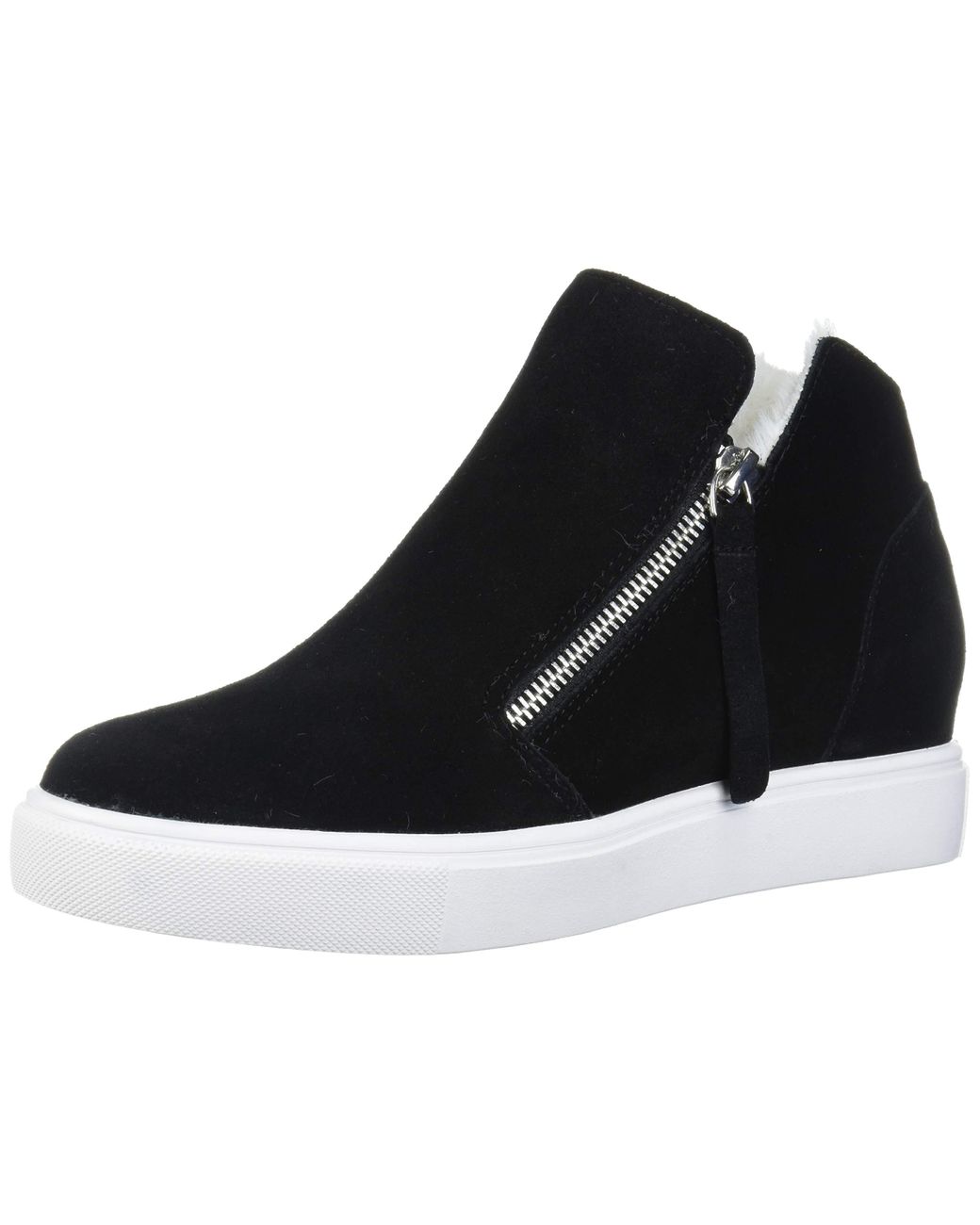 steve madden black suede sneakers