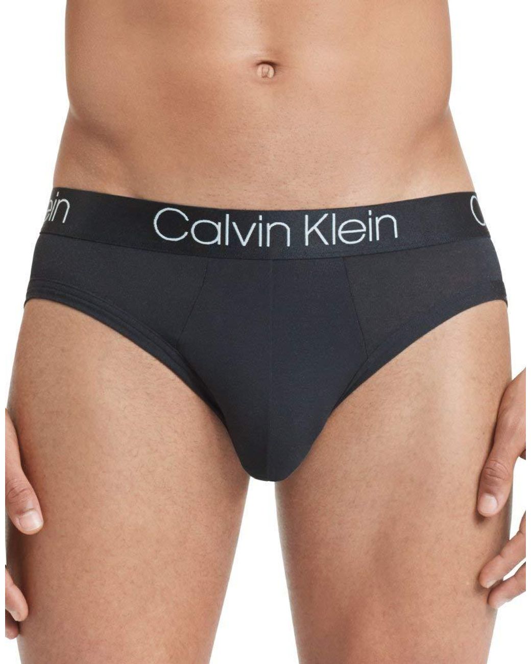 Calvin Klein Ultra Soft Modal Hip Briefs in Black for Men