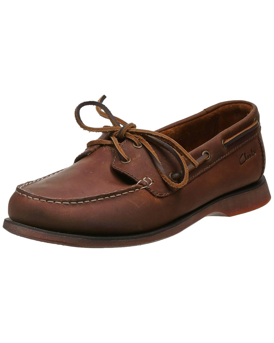 Clarks Mens Port View Boat Shoe in 