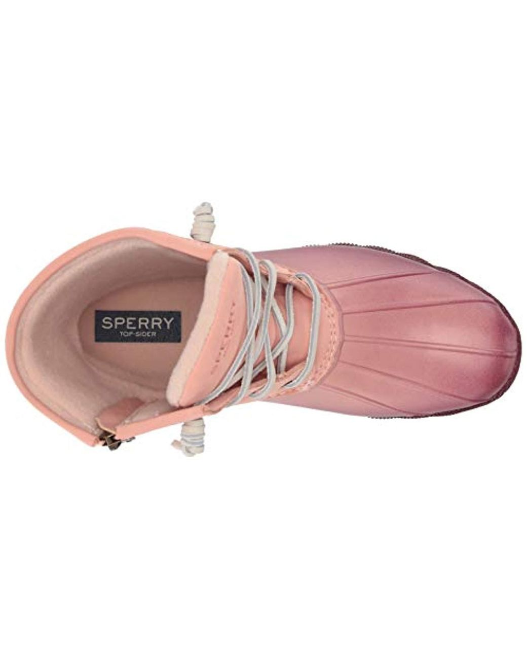 Pink sperry duck boots womens on sale