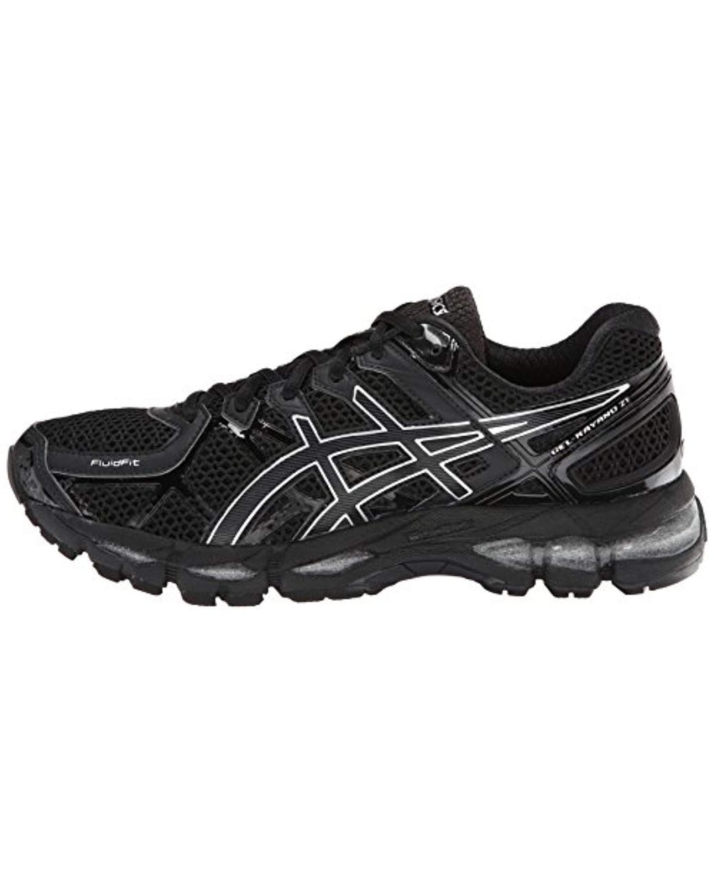 Asics Gel-kayano 21 Running Shoe in Onyx/Black/Silver (Black) | Lyst