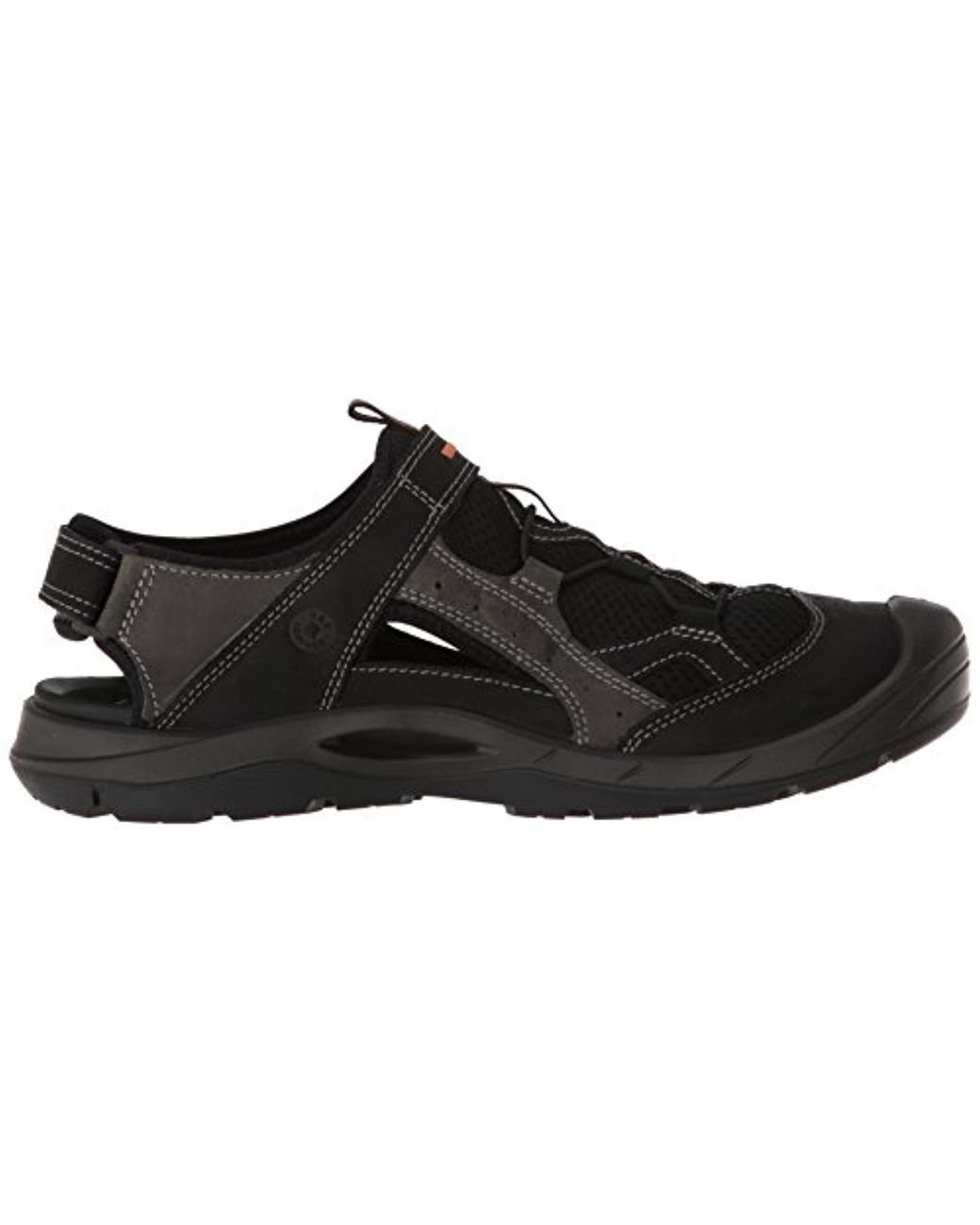 Ecco Synthetic Biom Delta Closed Toe Sandals in Black for Men | Lyst