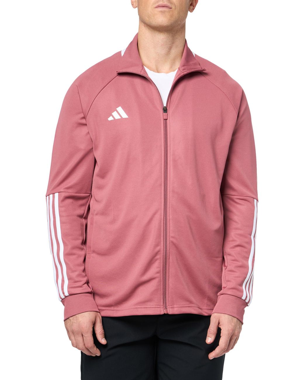 adidas Sereno Cut 3 stripes Slim Track Jacket in Pink for Men Lyst