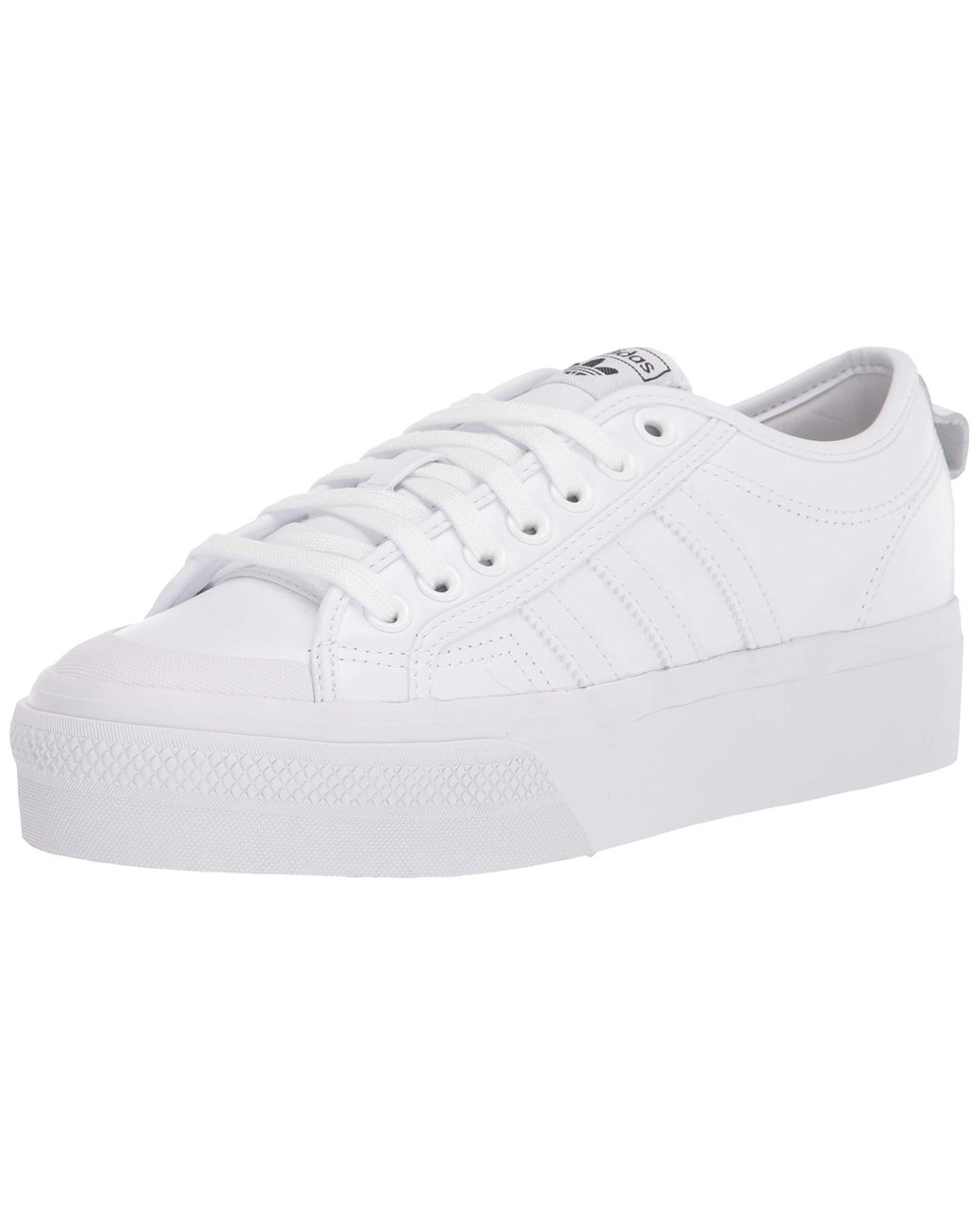 Adidas Originals S Nizza Platform Sneaker In White White Black White Lyst