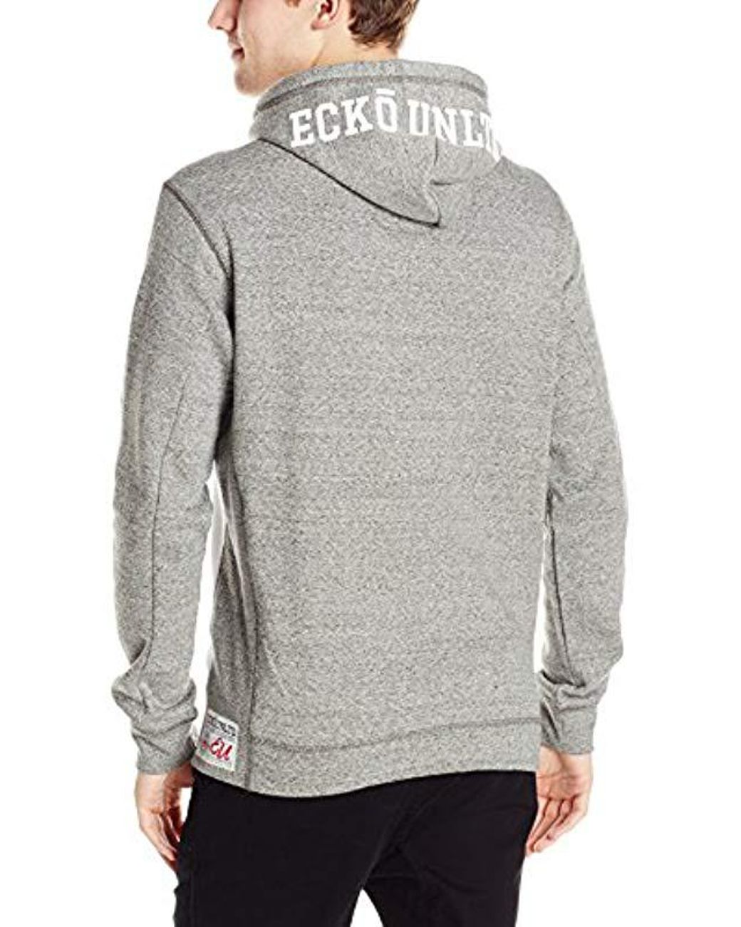 Ecko UNLTD Mens Arch Rhino Pull Over Applique Hooded Fleece