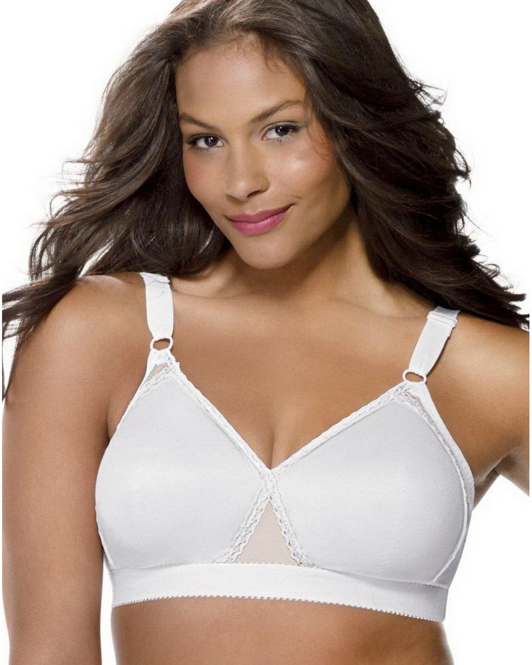 Playtex Cross Your Heart Lightly Lined Seamless Soft Cup Bra Us0655 in  White