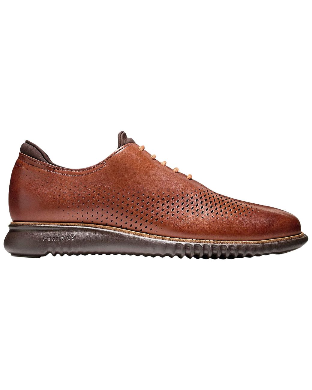 Cole Haan Leather Mens 2.zerogrand Laser Wingtip Lined Oxford in Brown ...