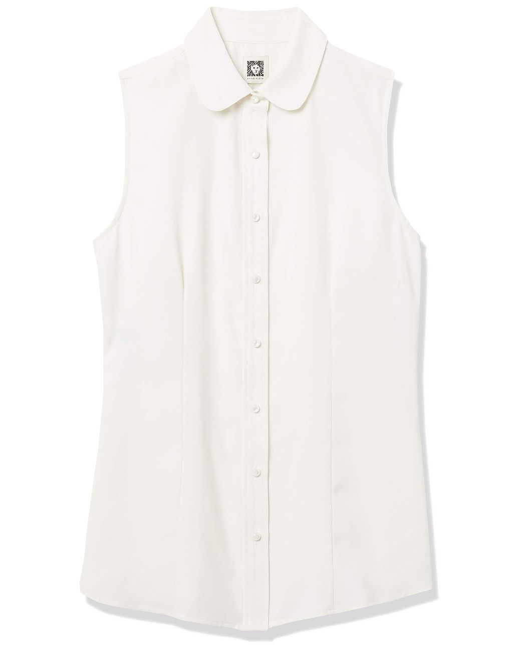 Anne Klein Sleeveless Button Front Blouse in White - Lyst