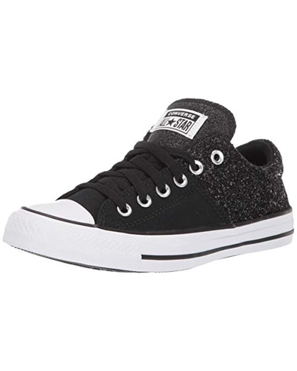 Converse Chuck Taylor All Star Madison Chunky Glitter Low Top Sneaker in  Black | Lyst