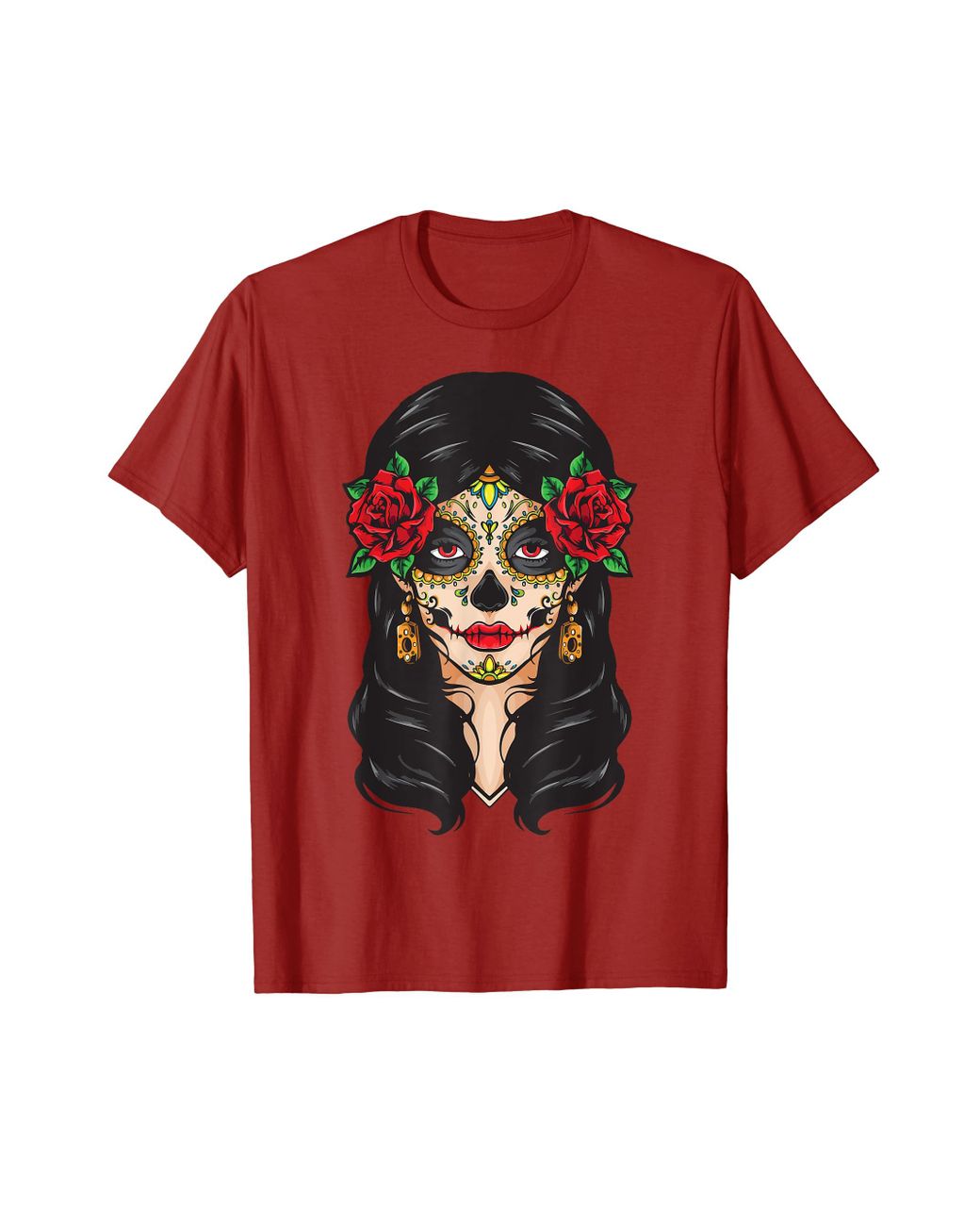 Caterpillar La Calavera Catrina Dia De Los Muertos Day Of Dead T-shirt ...