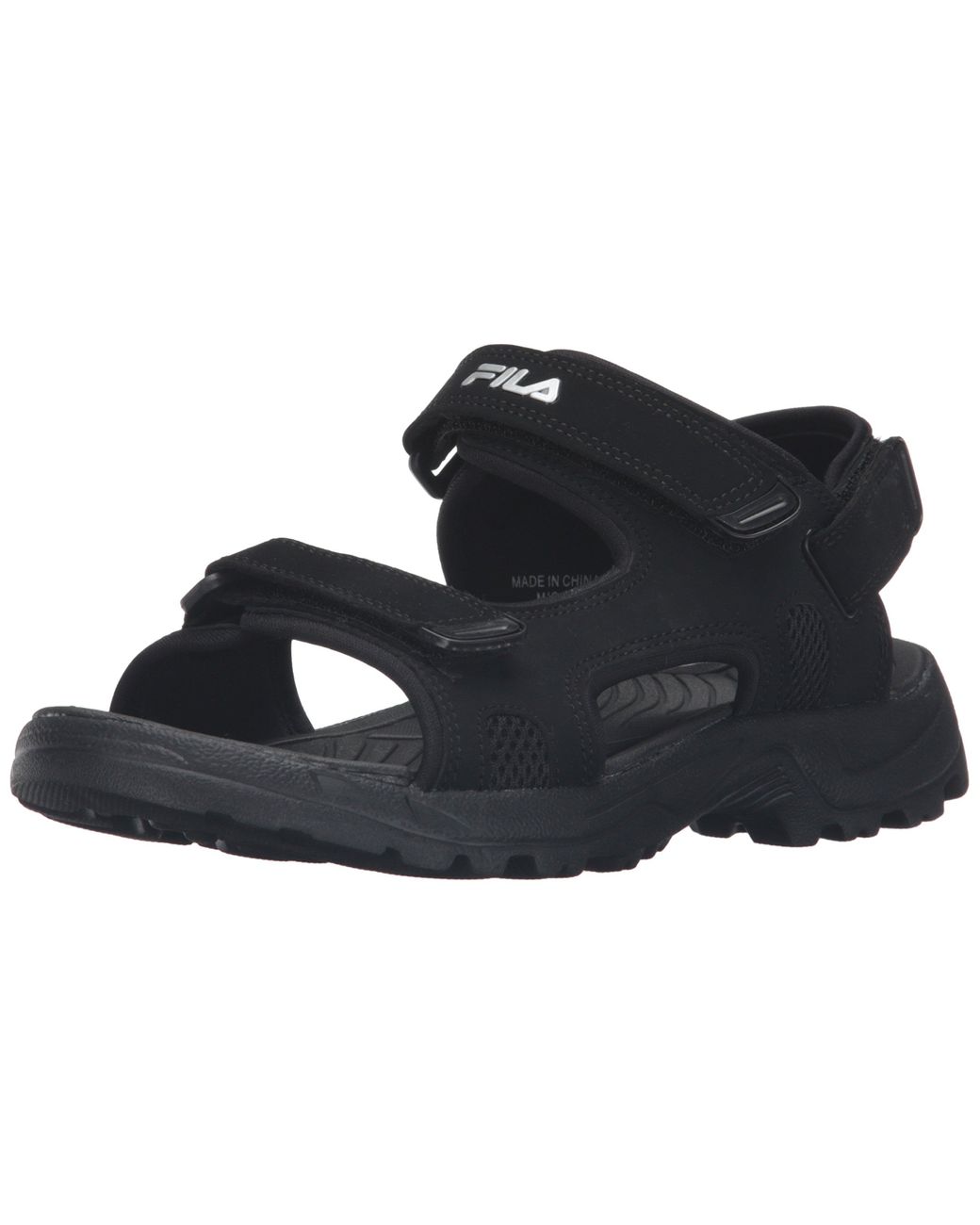 Fila men sale black sports sandals