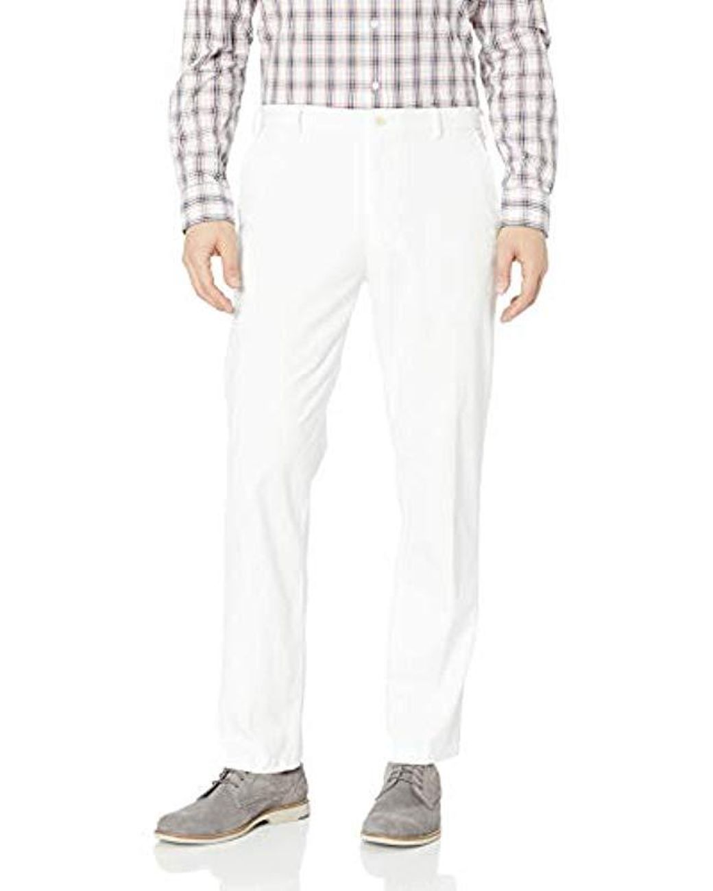 IZOD Men’s Flat Front Straight Fit Dress Pant