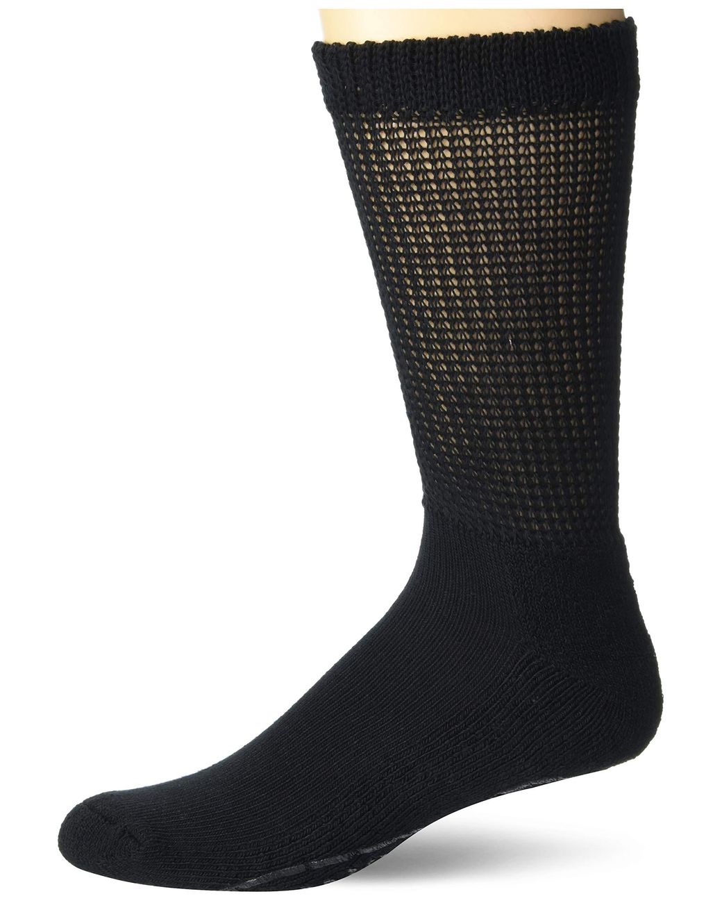 Dr. Scholls Advanced Relief Gripper Crew Socks in Black for Men Lyst