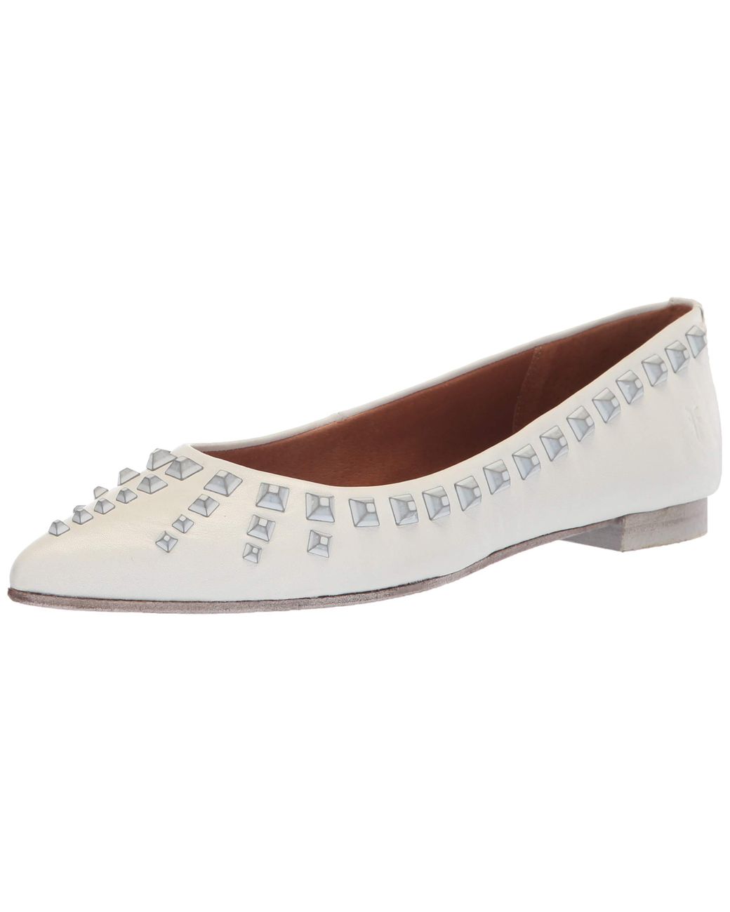 Frye Womens Sienna Deco Stud Ballet Flat