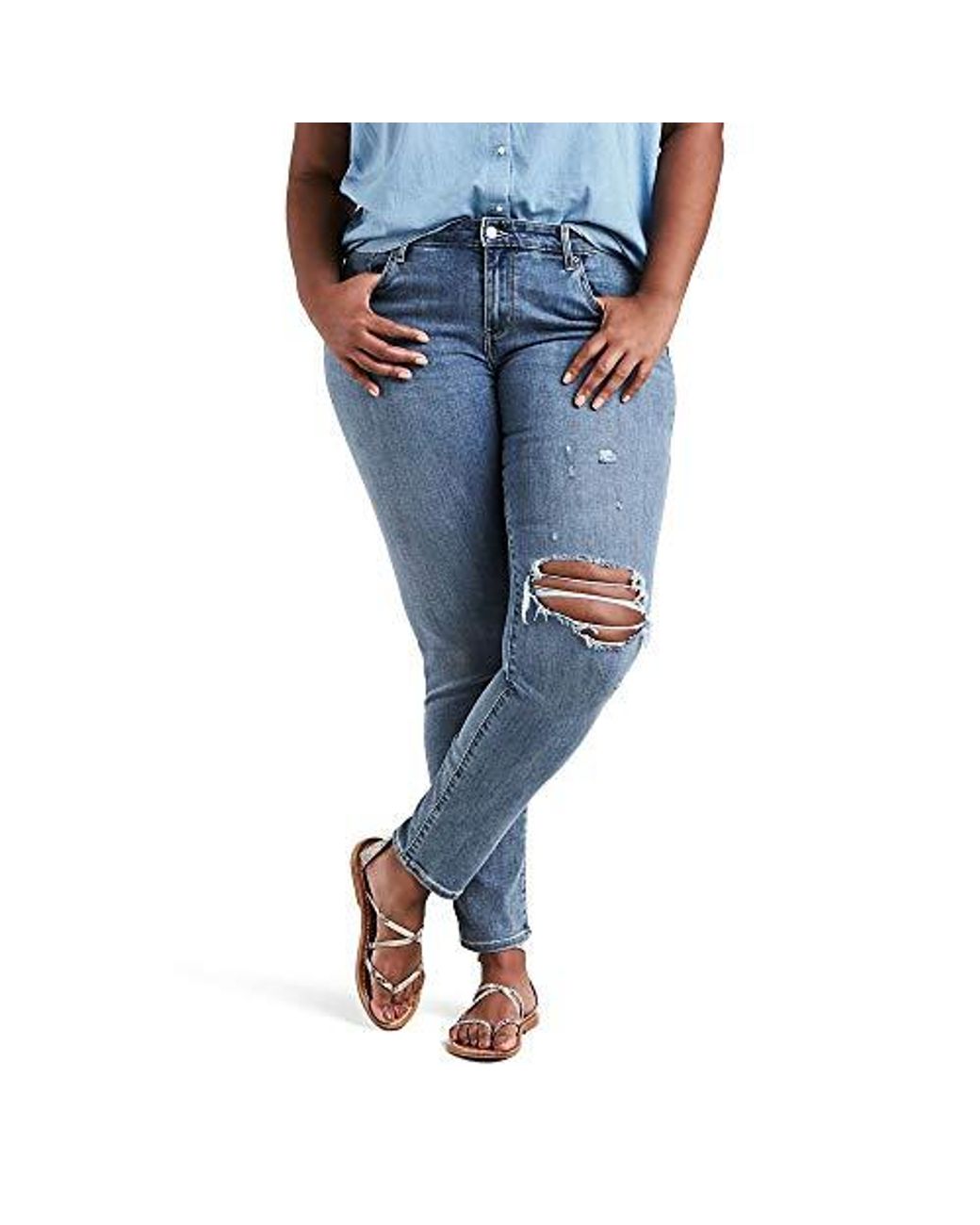 Levi's Plus Size 711 Skinny Jean in Blue | Lyst