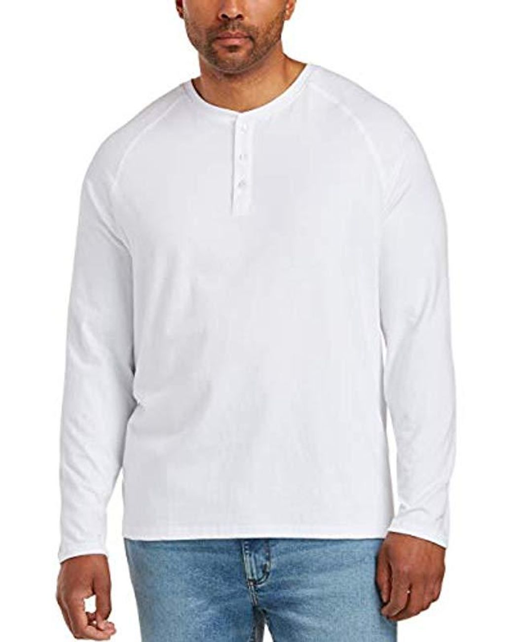 Essentials Mens Long Sleeve Henley Shirt Fit By Dxl Henleys Clothing Shoes Jewelry