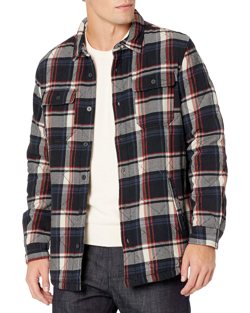 UGG Mens Trent Quilt Shirt Plaid Jacket 