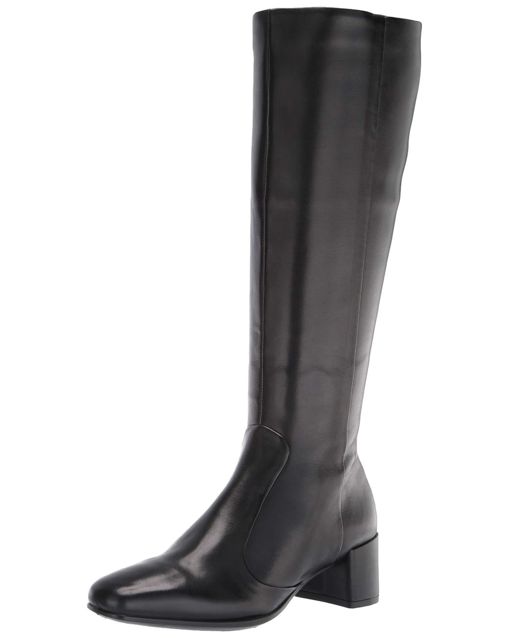 Ecco Leather Shape 35 Squared Tall Boot Fashion in Black | Lyst