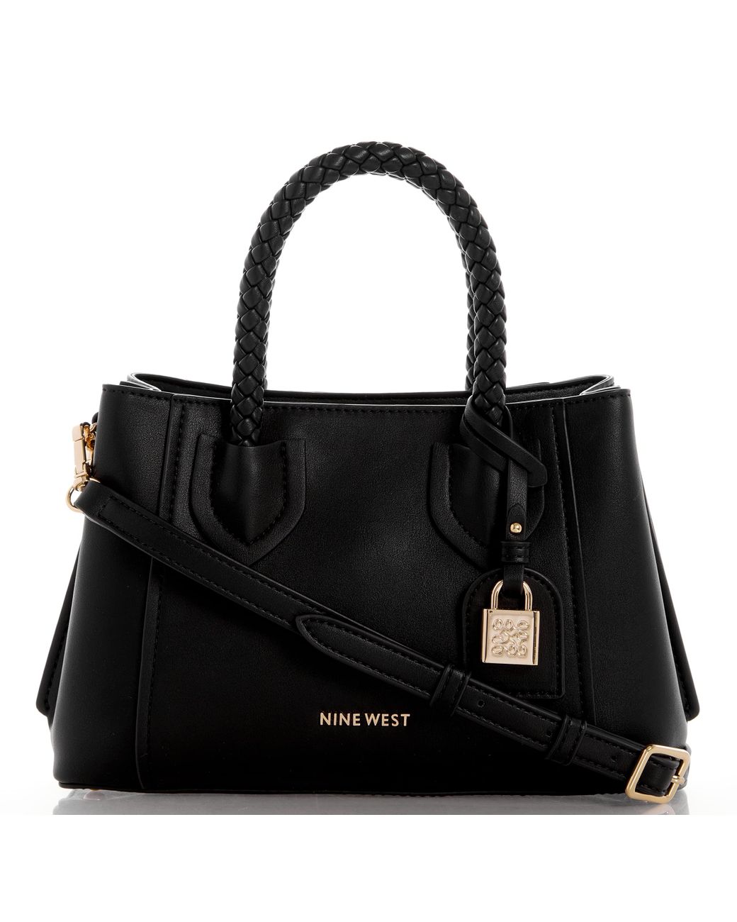 Nine West Dinah Mini Jet Set Satchel in Black Lyst