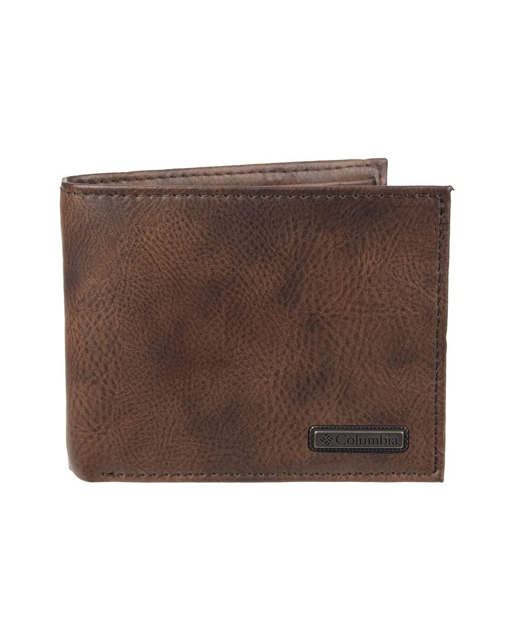 Columbia Leather Extra Capacity Slimfold Wallet in Brown for Men Save