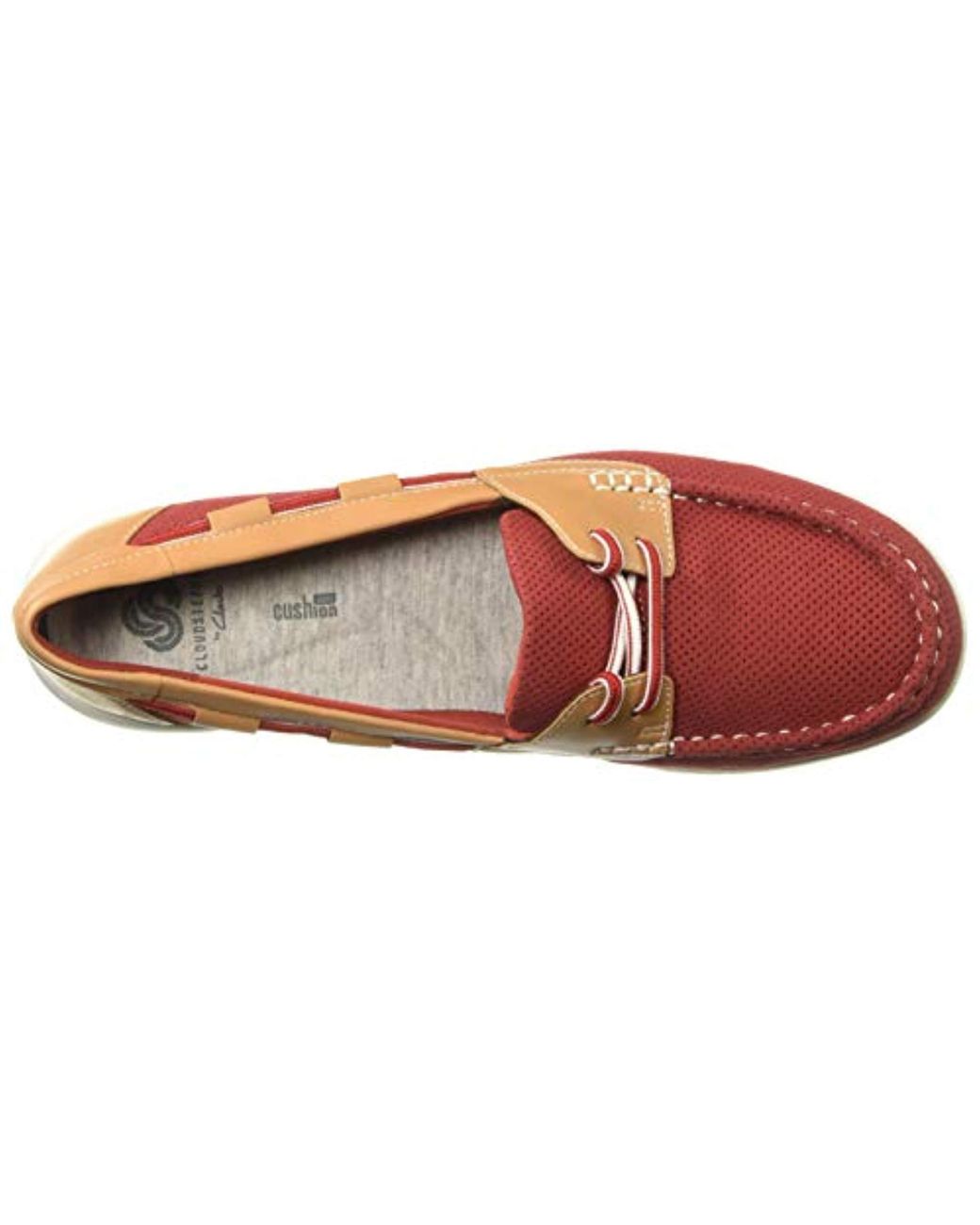 Clarks Jocolin Vista Boat Shoes in Red | Lyst