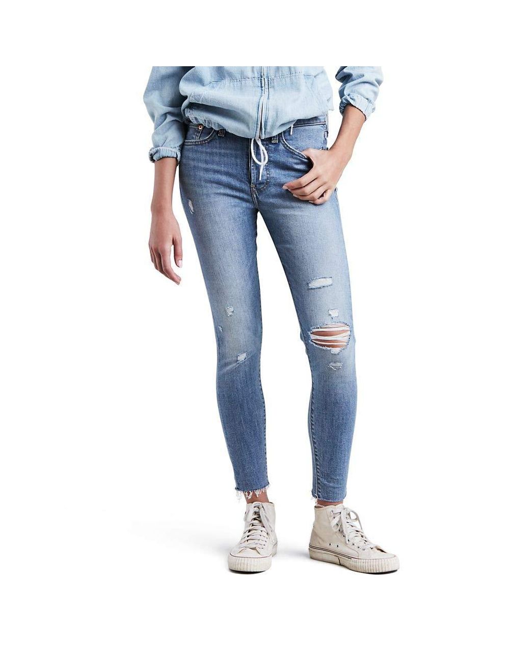 levis wedgie blue spice