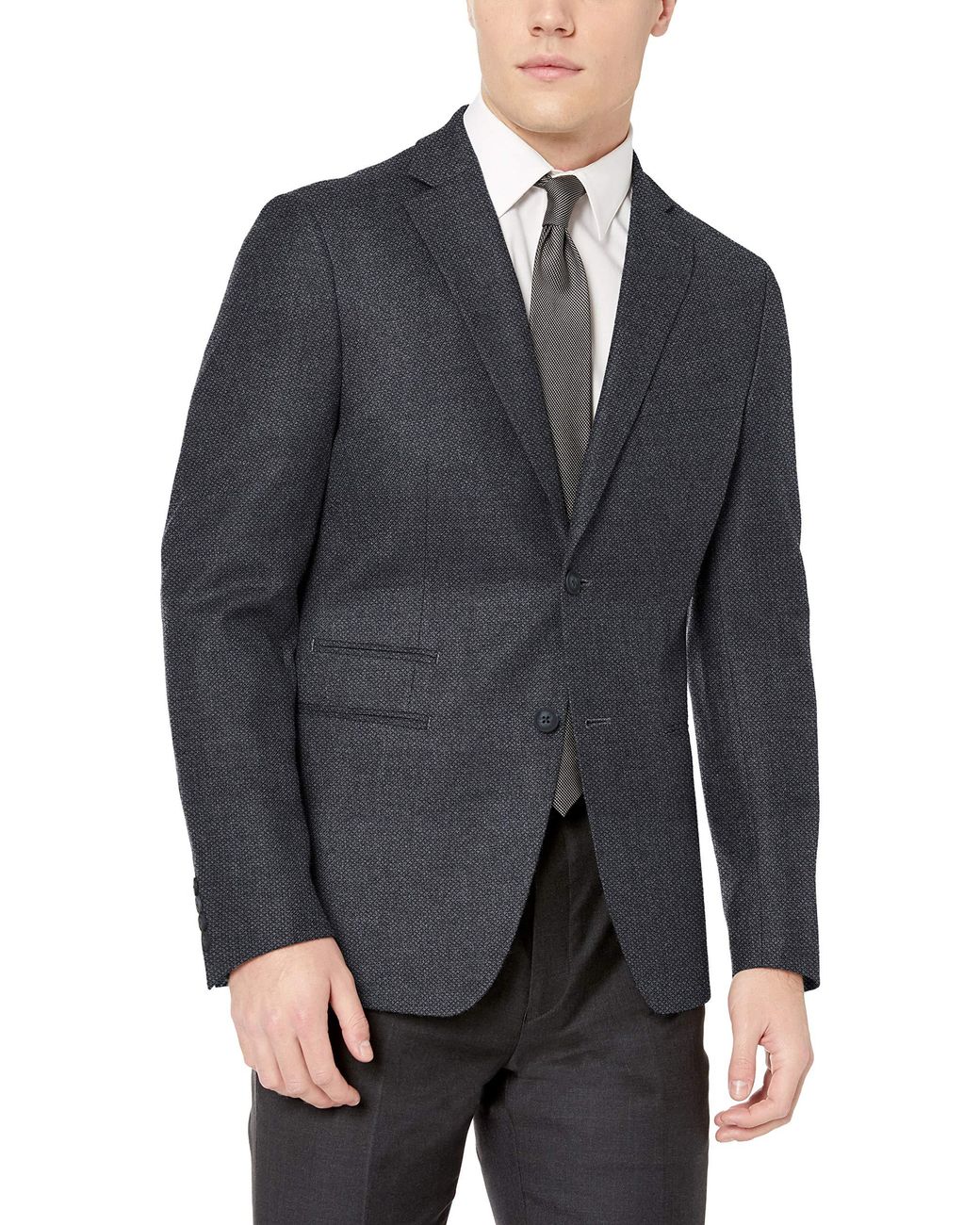 Calvin Klein Slim Soft Tailored Blazer in Gray for Men - Save 79% - Lyst