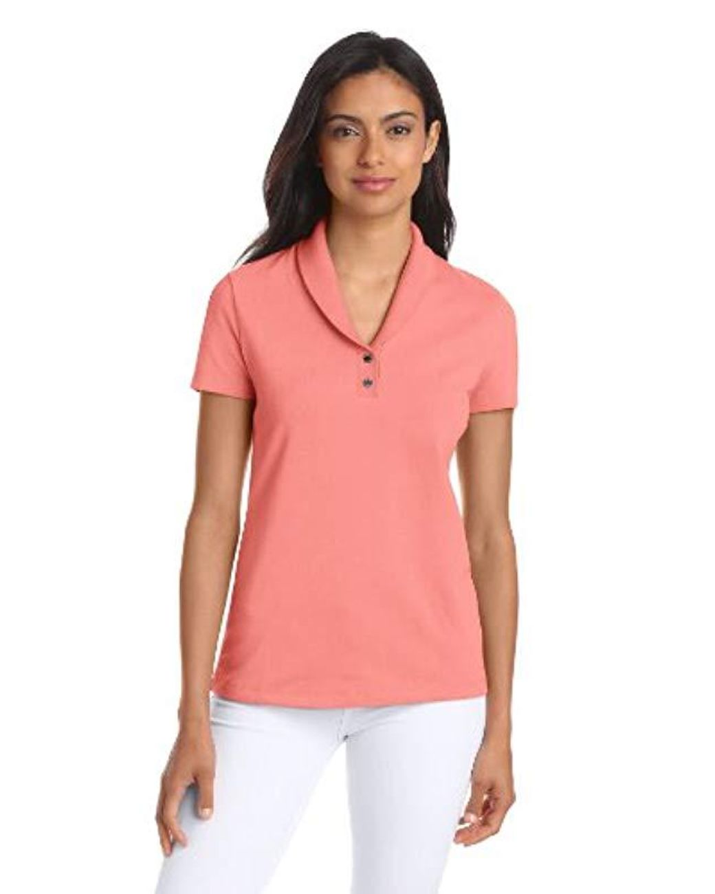 Nautica Womens Short Sleeve Solid Flowy Top