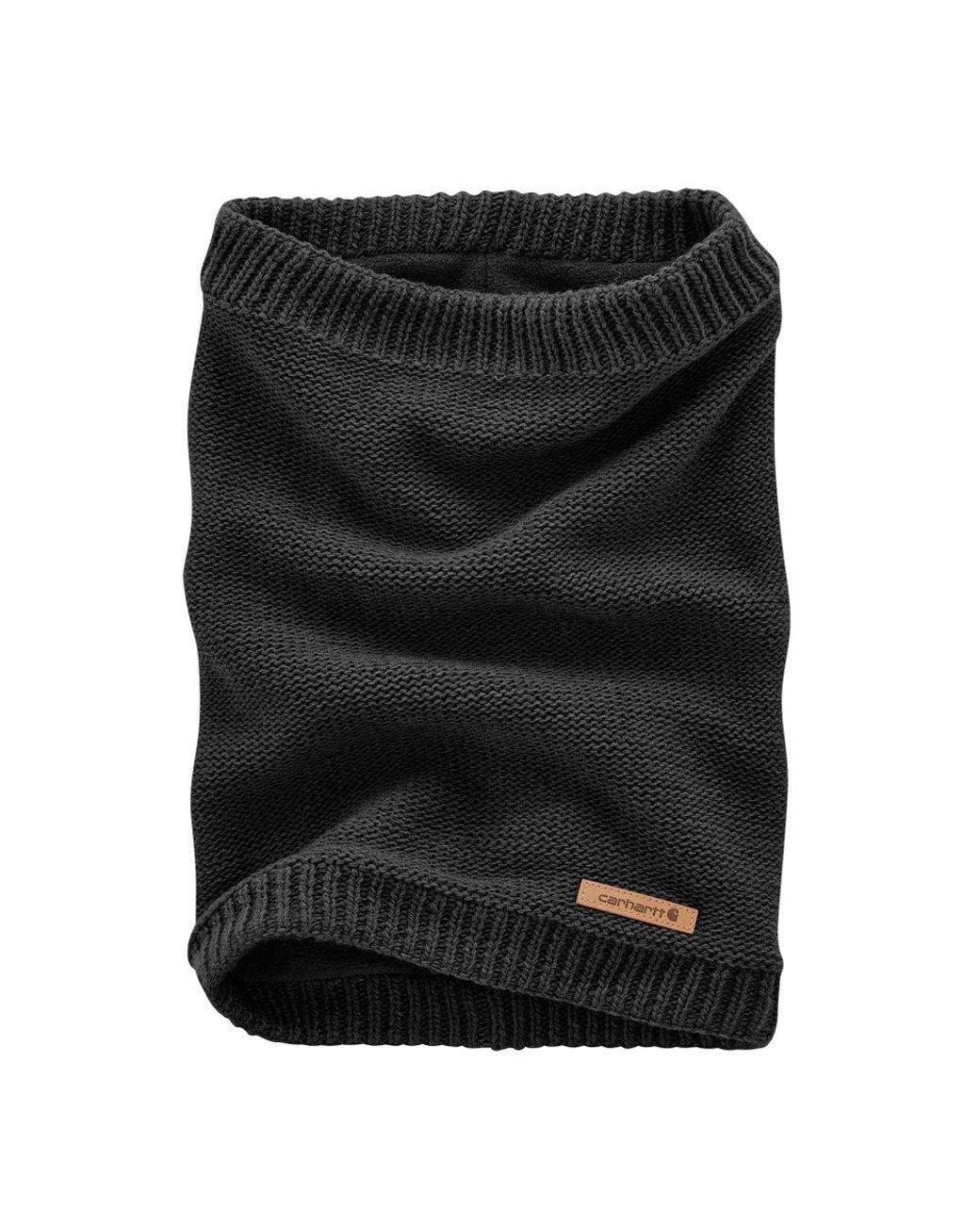 Carhartt Knit Fleece Lined Neck Gaiter in Black Lyst