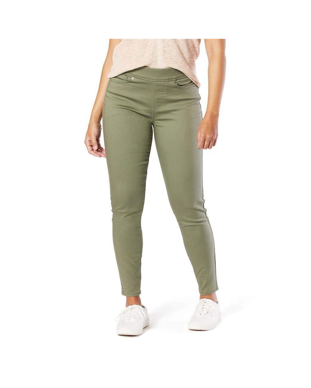 Signature by Levi Strauss & Co. Gold Label Signature By Levi Strauss & Co  Totally Shaping Pull-on Skinny Jeans in Green | Lyst