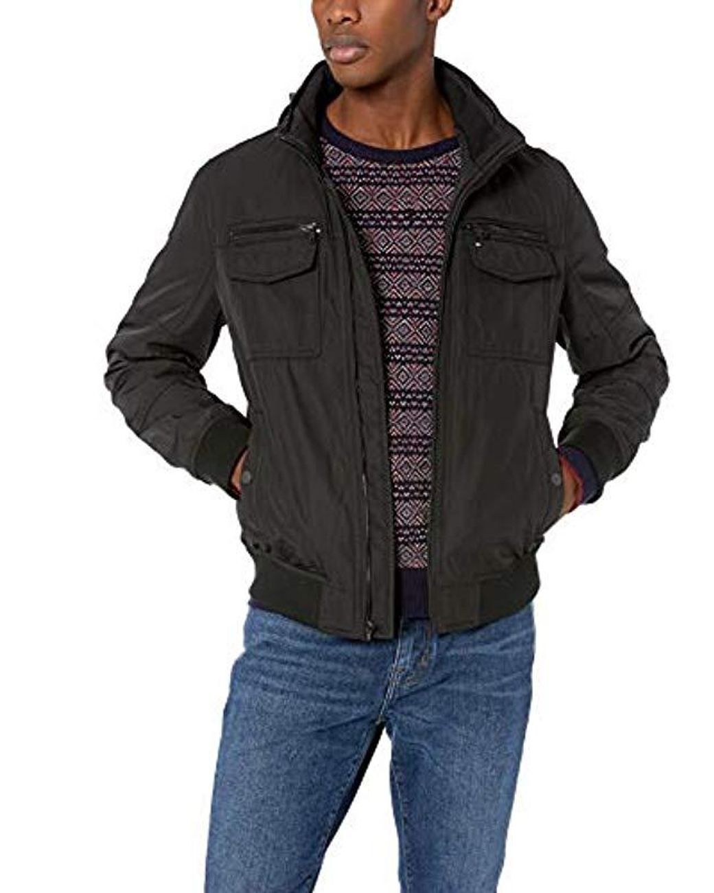 Tommy Hilfiger Performance Bomber Jacket (regular, Big & Tall) in Black