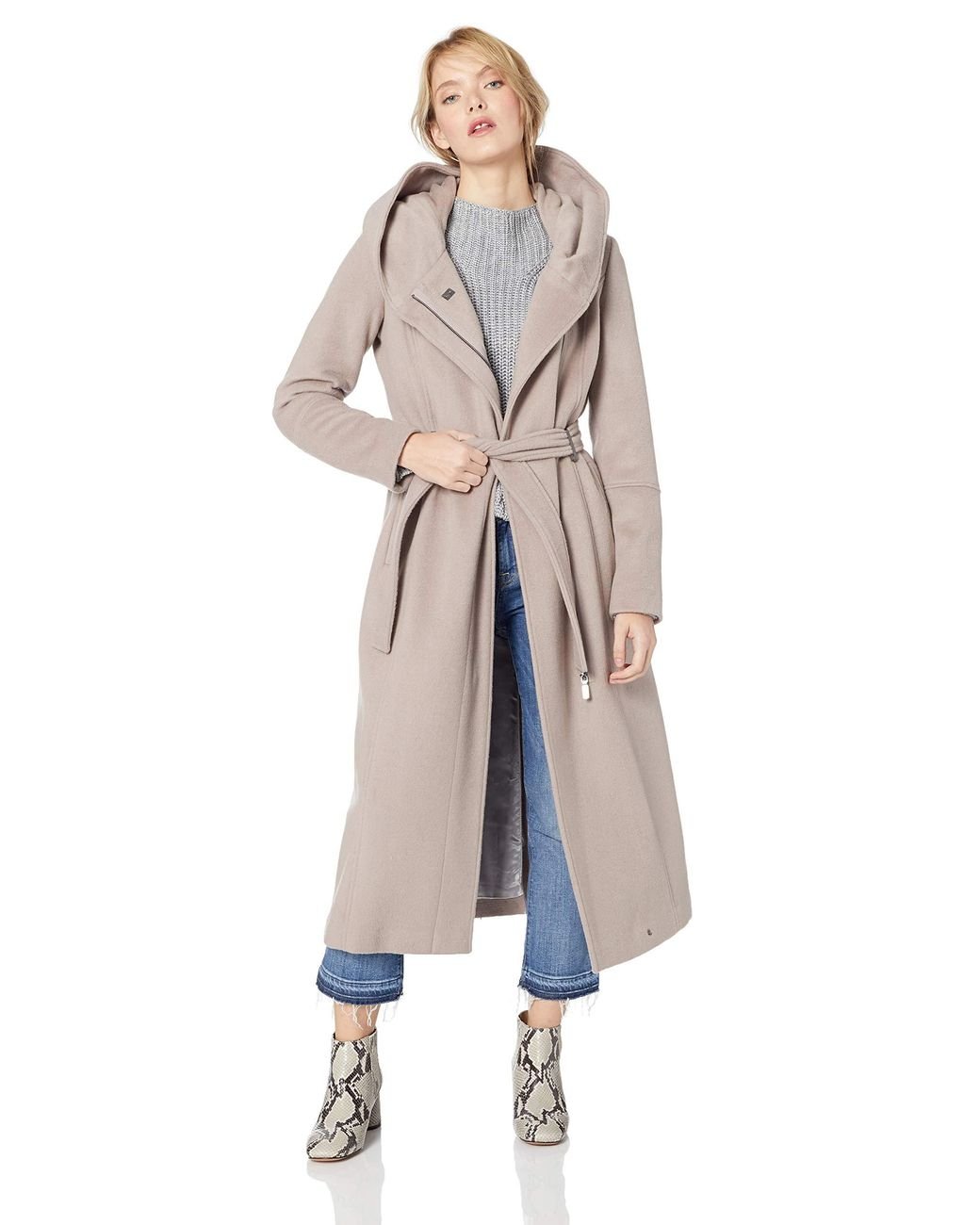 calvin klein toggle wrap coat