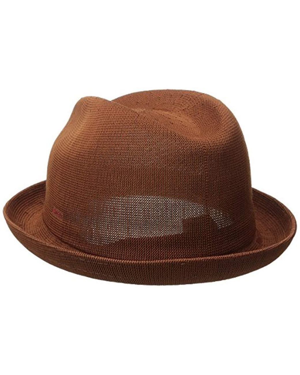 Tropic Player Fedora Hat in Cognac 