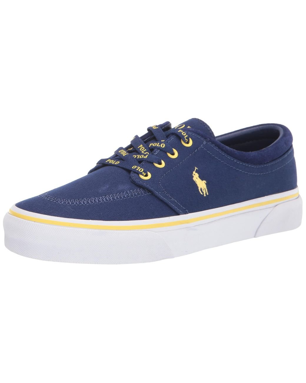 Polo Ralph Lauren Faxon X Low-top Canvas Sneaker in Blue for Men | Lyst
