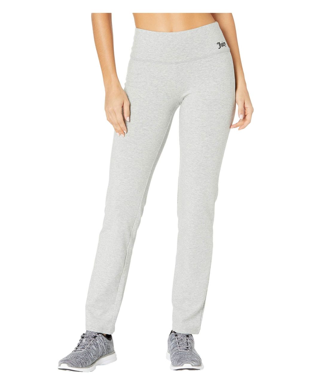 Juicy Couture Essential High Waisted Cotton Yoga Pant in Light Grey ...