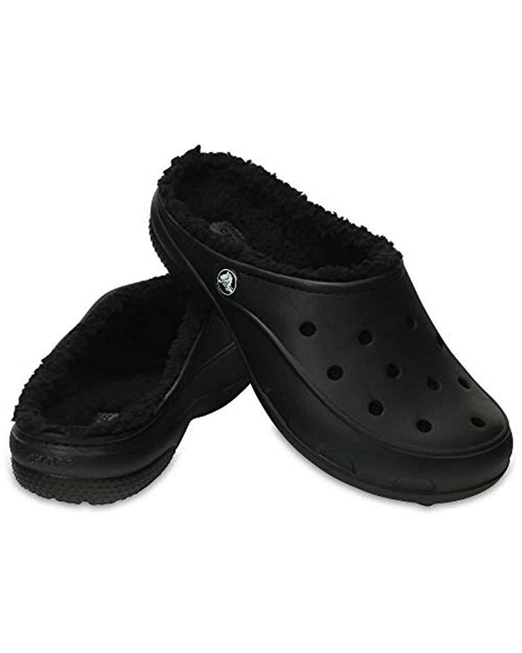 Crocs™ Freesail Plush Lined Clog in Black | Lyst