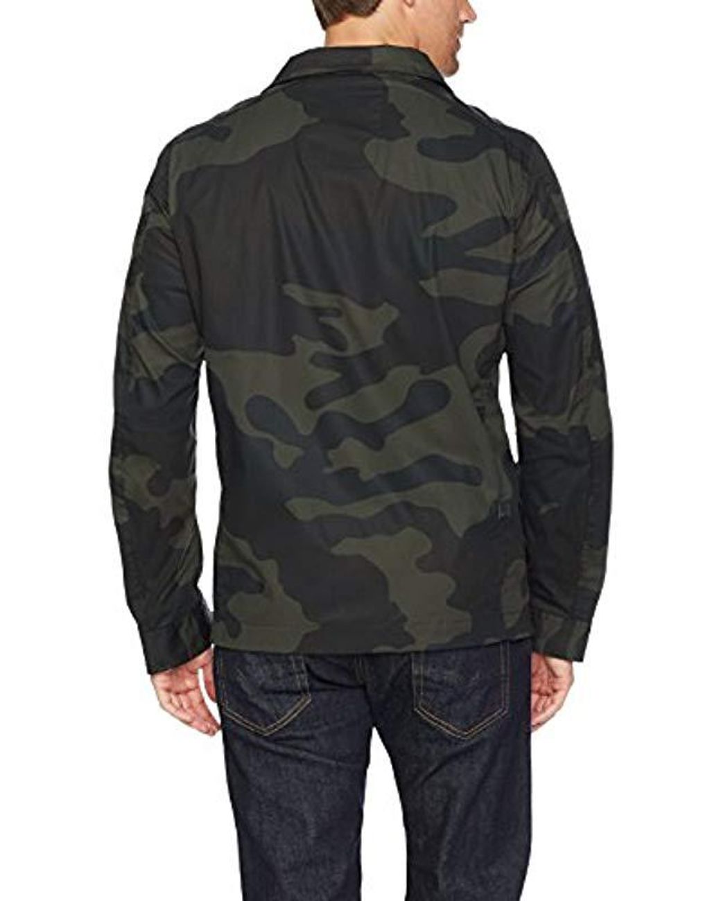 NEW G Star Raw Deline Mix Overshirt L/S Full Zip Jacket Large Camo  mi-tiles.com