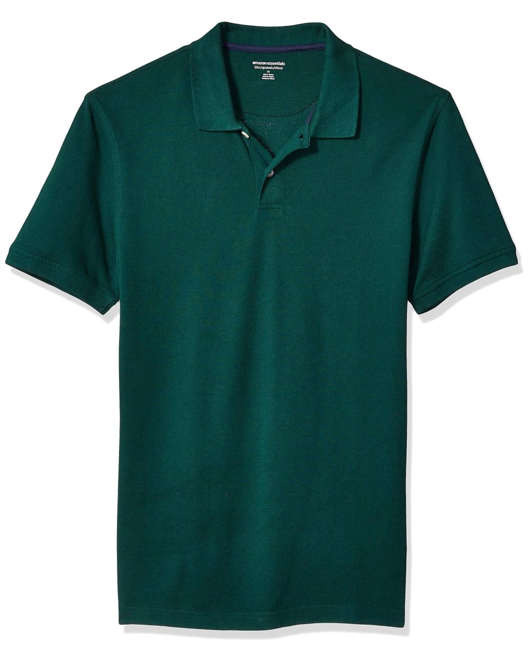Amazon Essentials Slimfit Cotton Pique Polo Shirt in Green for Men Lyst