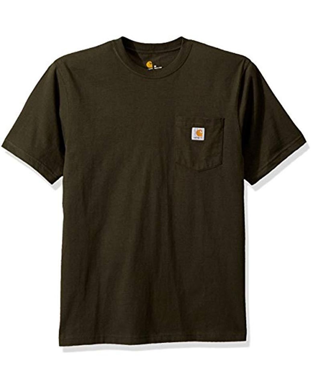 Carhartt Cotton K87 Workwear Pocket Short Sleeve T-shirt (regular And ...