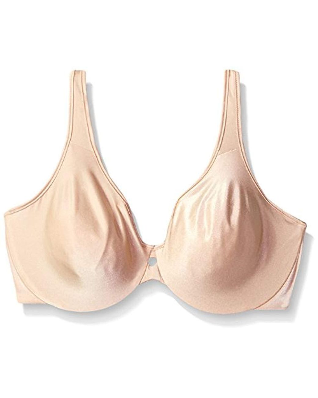 Maidenform Lilyette By Bali Plunge Into Comfort Keyhole Minimizer Bra, Champagne Shimmer, 42dd
