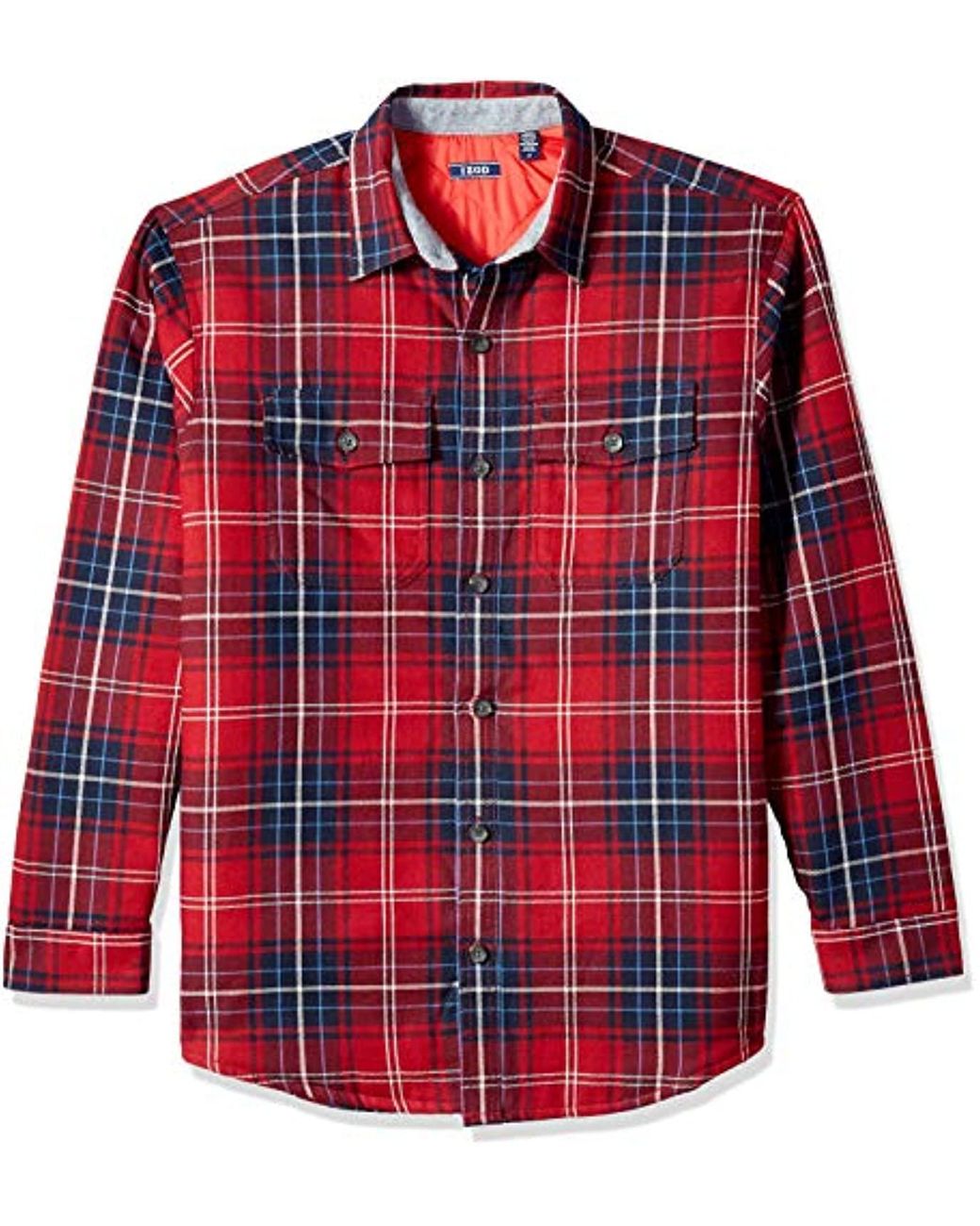 Izod Cotton Adirondack Quilted Plaid Jacket in Red for Men - Save 79% ...