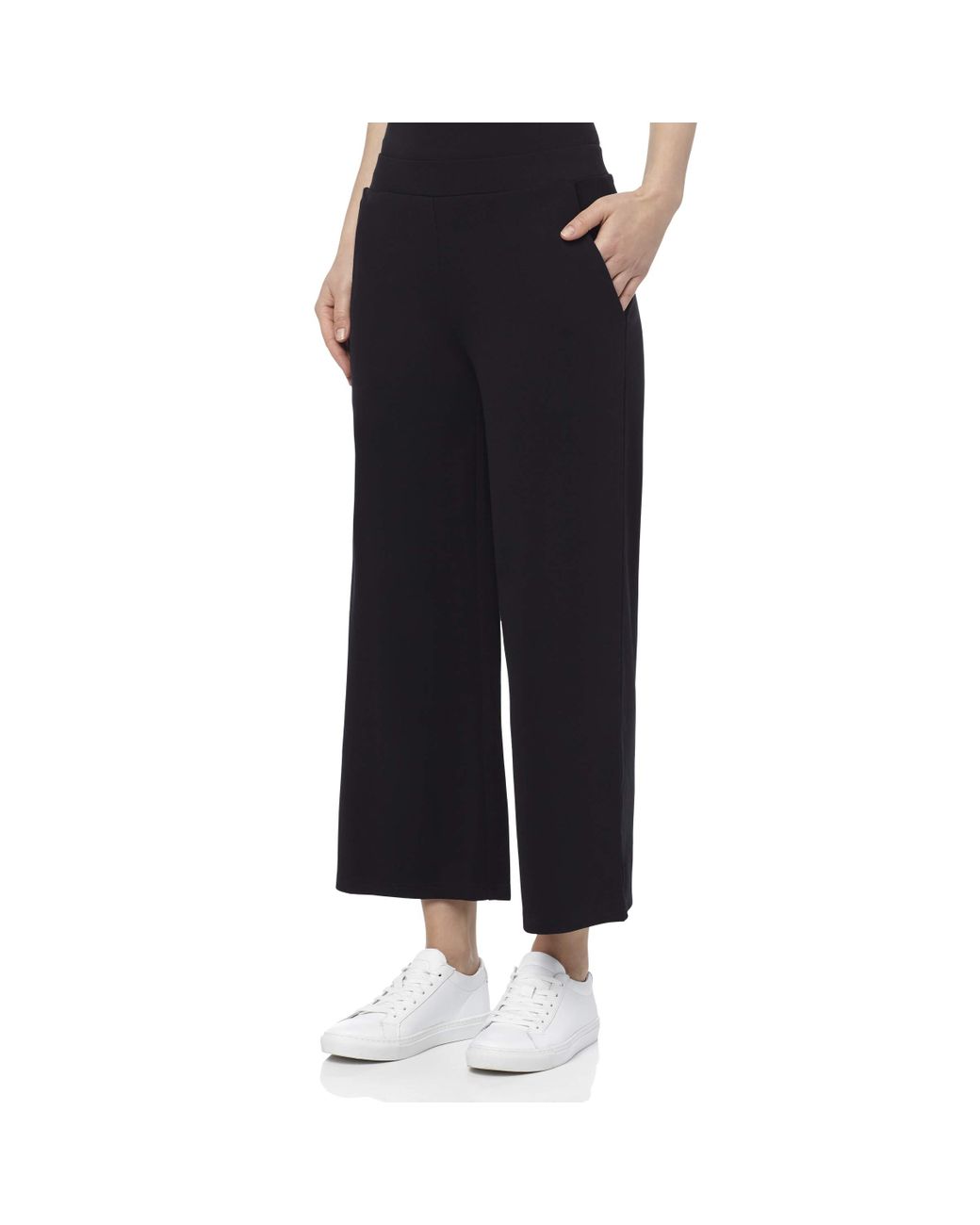 Jones New York Pull On Wide Leg Crop Pant in Black Lyst