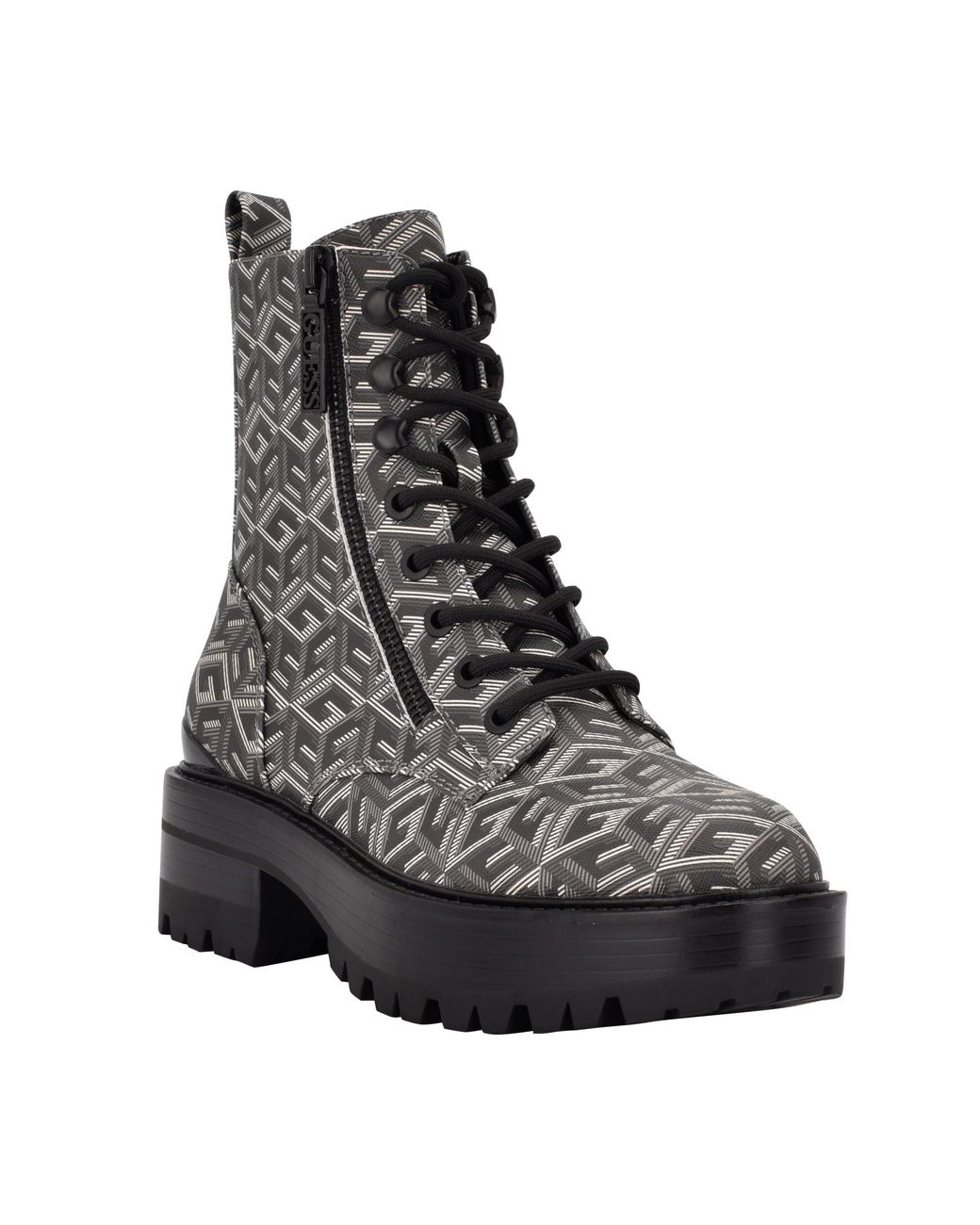 Black guess combat boots new arrivals