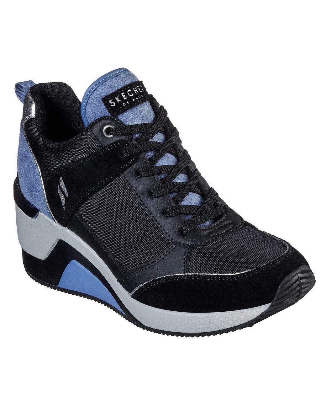 Skechers Street Million-high N Fly Sneaker in Black | Lyst