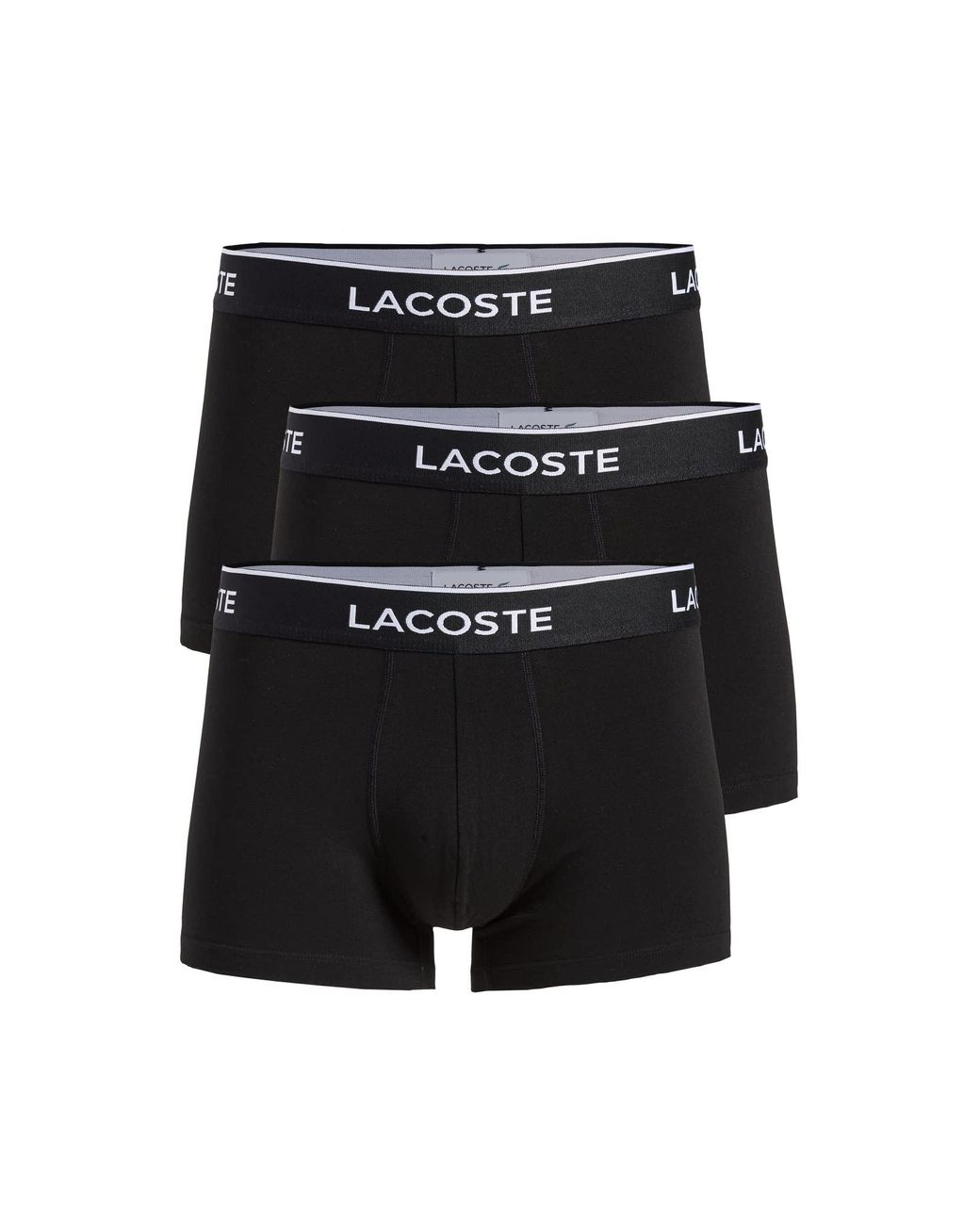 Lacoste - Men's Stretch Cotton Trunk 3-Pack - Mc / All over