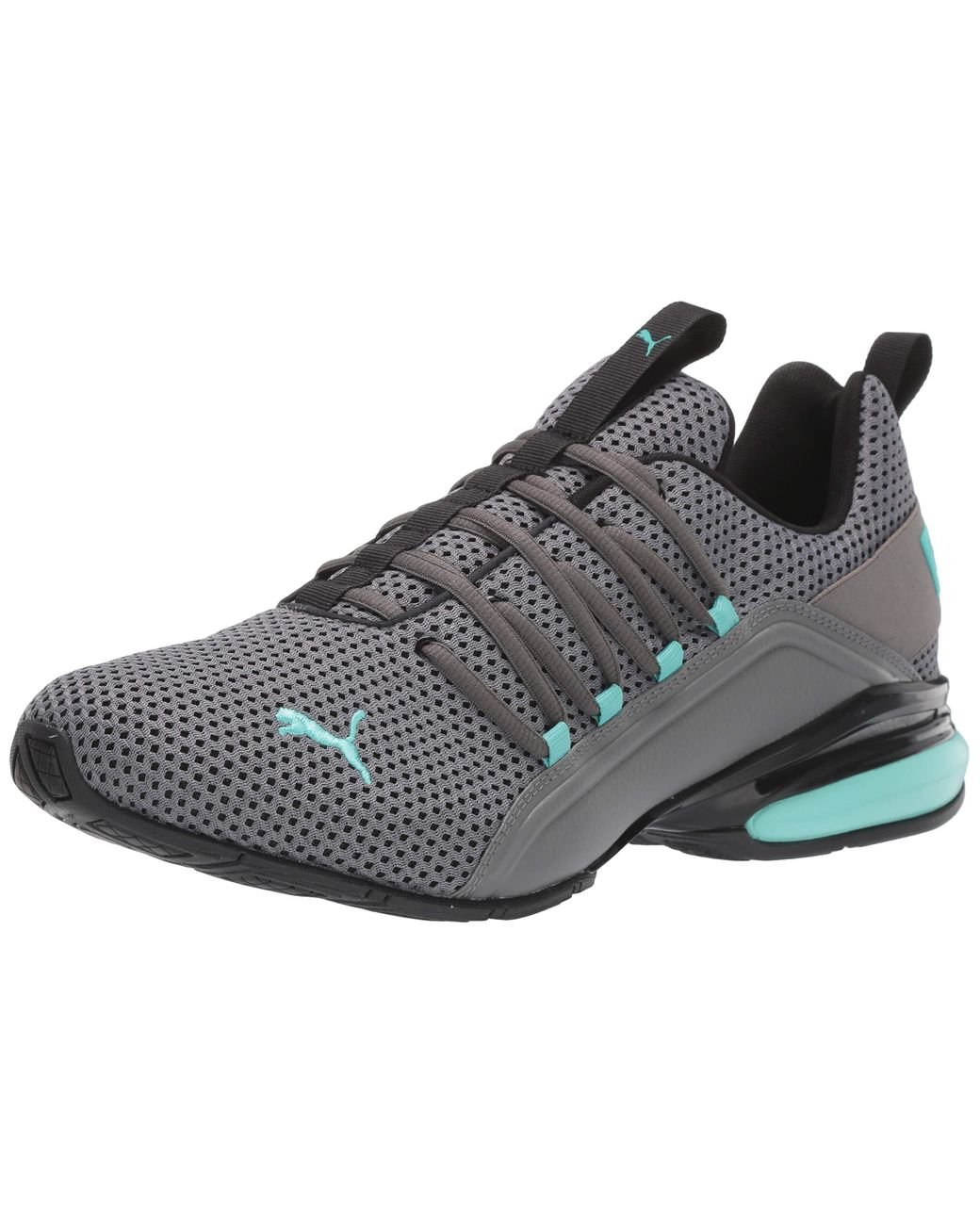 PUMA Axelion Shoe, Black-castlerock-blue Turquoise, 13 M Us for Men | Lyst