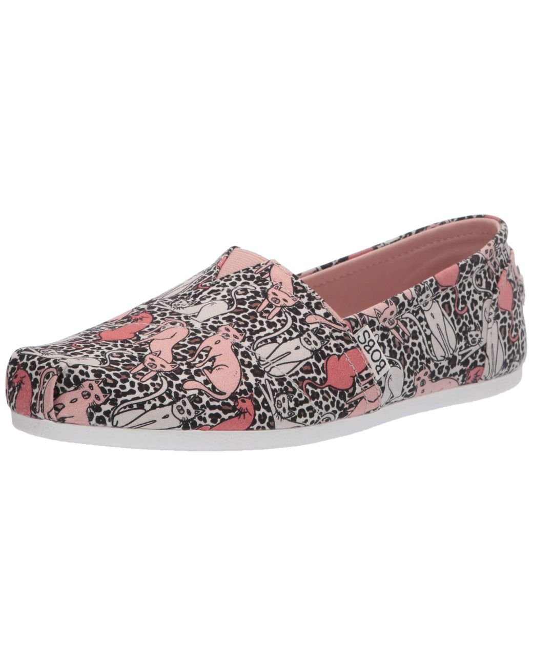 Skechers Bobs Bobs Plush-tiger Cat Print Slip On Sneaker | Lyst