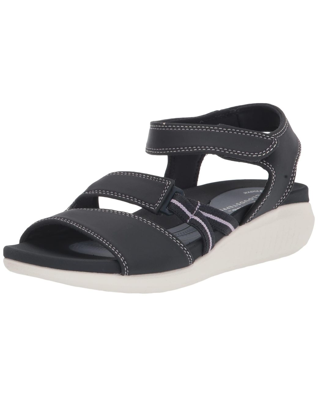 Clarks Glide Hi Shore Wedge Sandal in Black Lyst UK