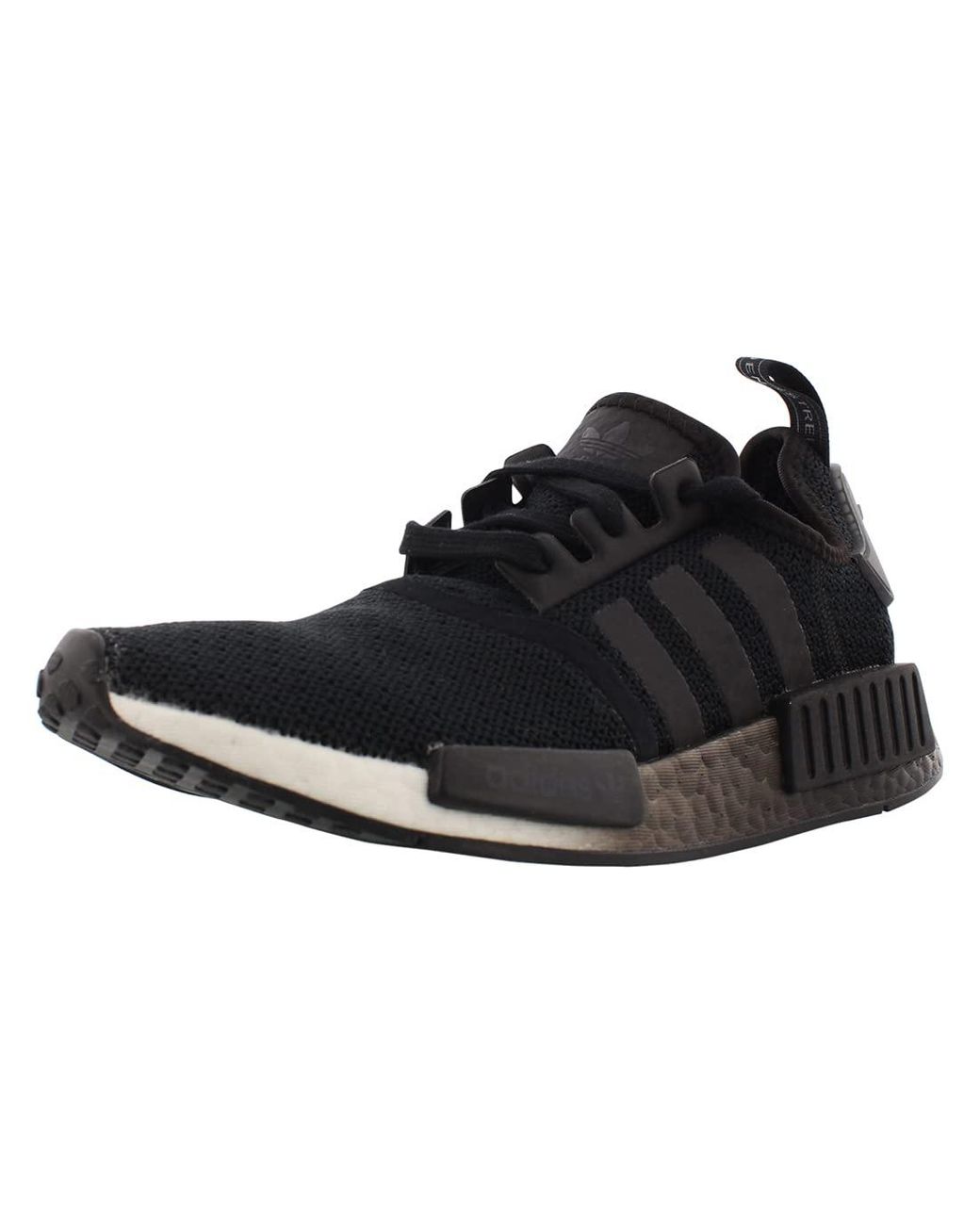 Men's adidas nmd r1 shop stlt primeknit casual shoes white/black/scarlet