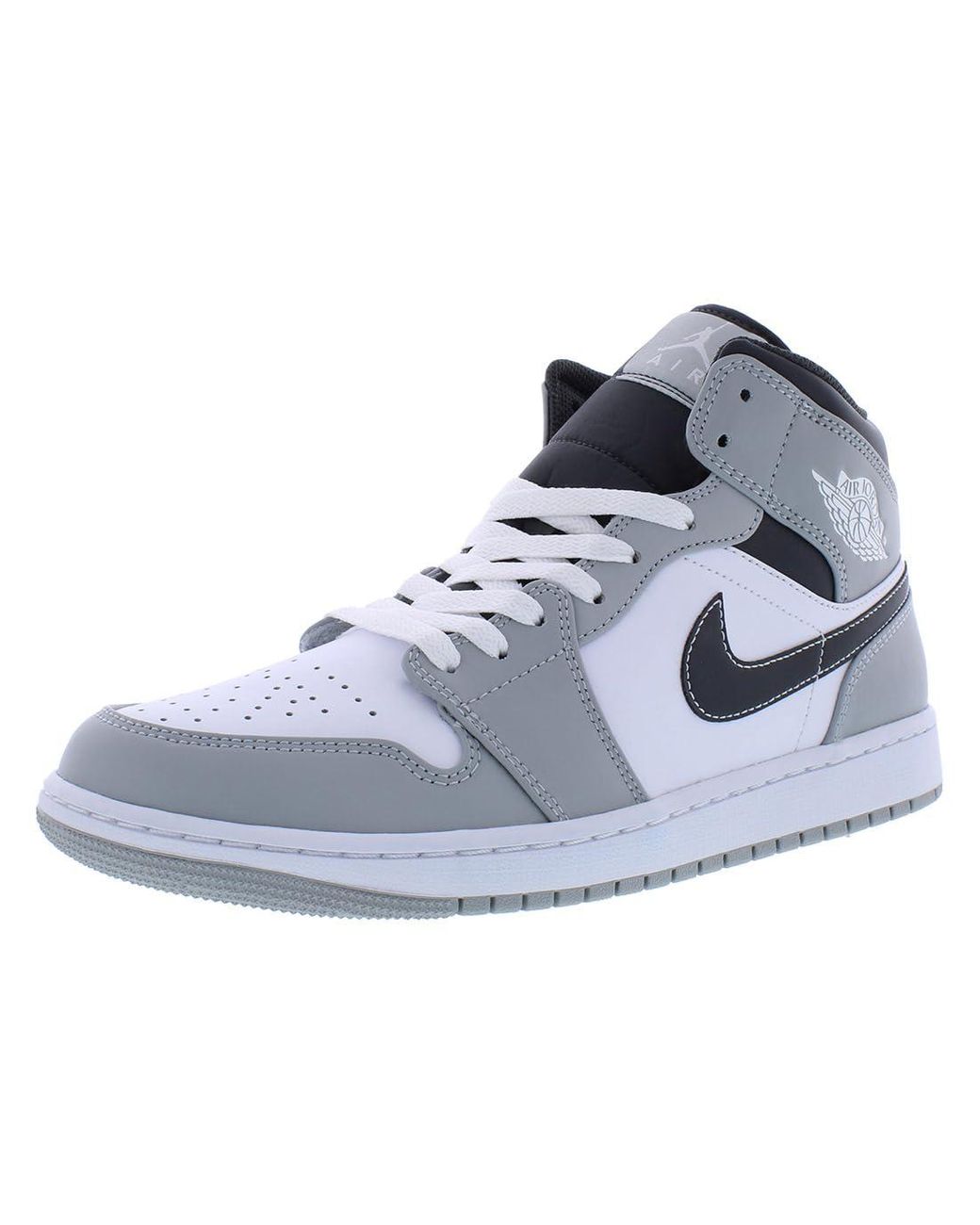 Nike Air Jordan 1 Mid Light Smoke Grey Anthracite in Blau für Herren | Lyst  DE